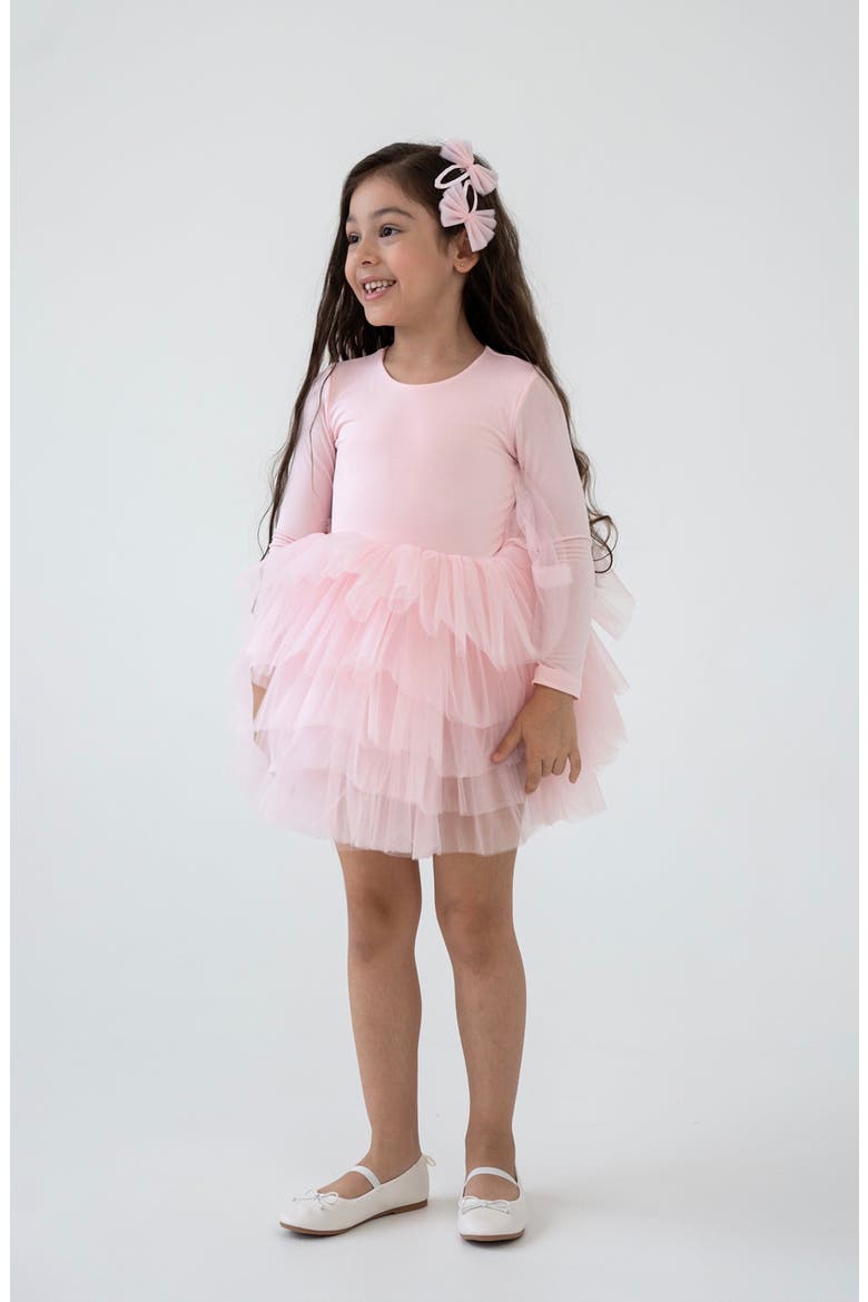 Ivy Open Back Fluffy Tutu Dress, Alternate, color, Pink Rose