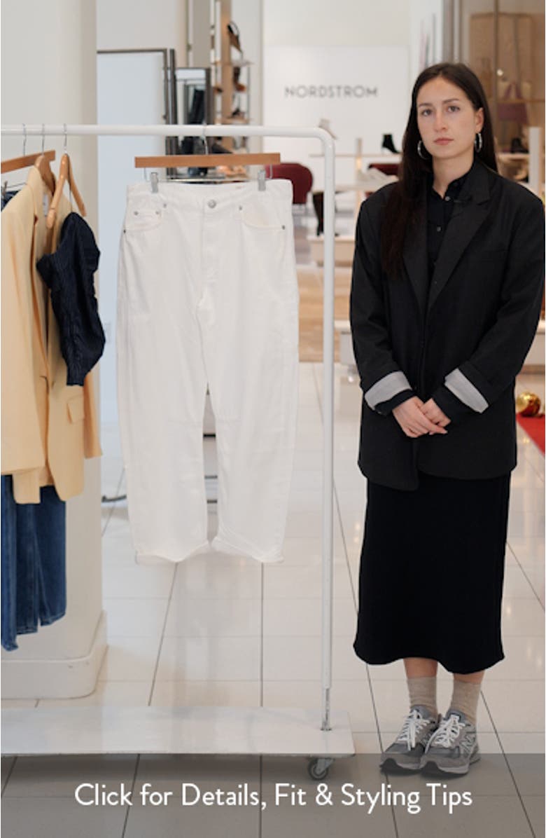 Stevie High Waist Slim Tapered Jeans, sales video thumbnail