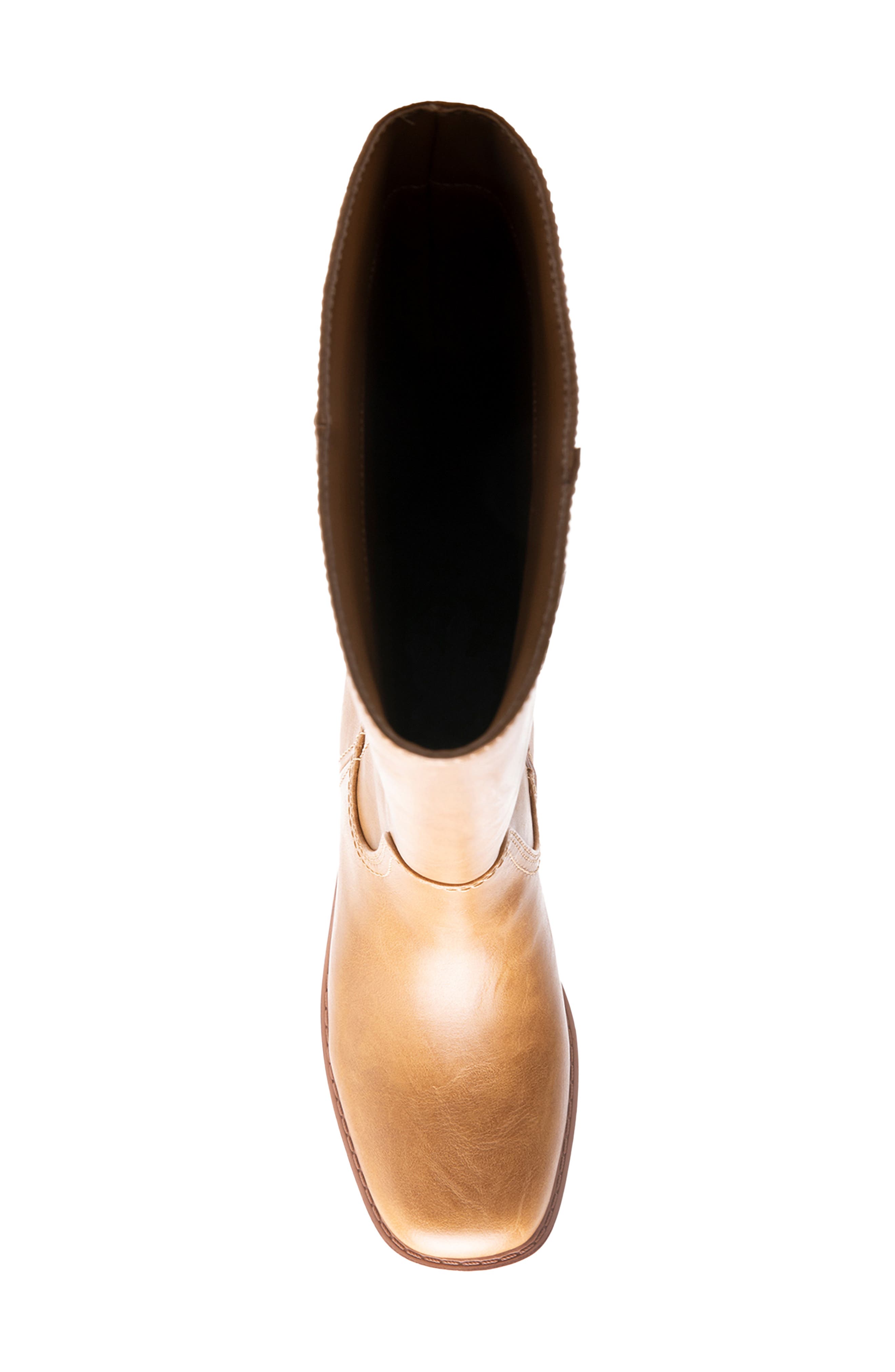 Mustang Faux Leather Tall Boot, Alternate, color, TAN