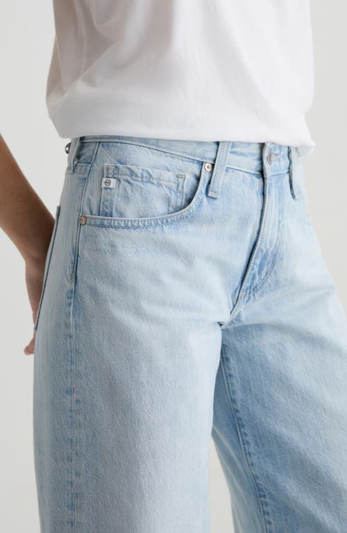 Ag Adria Low Rise Wide Leg Jeans In Sunfaded In Blue