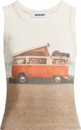 Daydreamer Beach Camper Cotton Graphic Tank