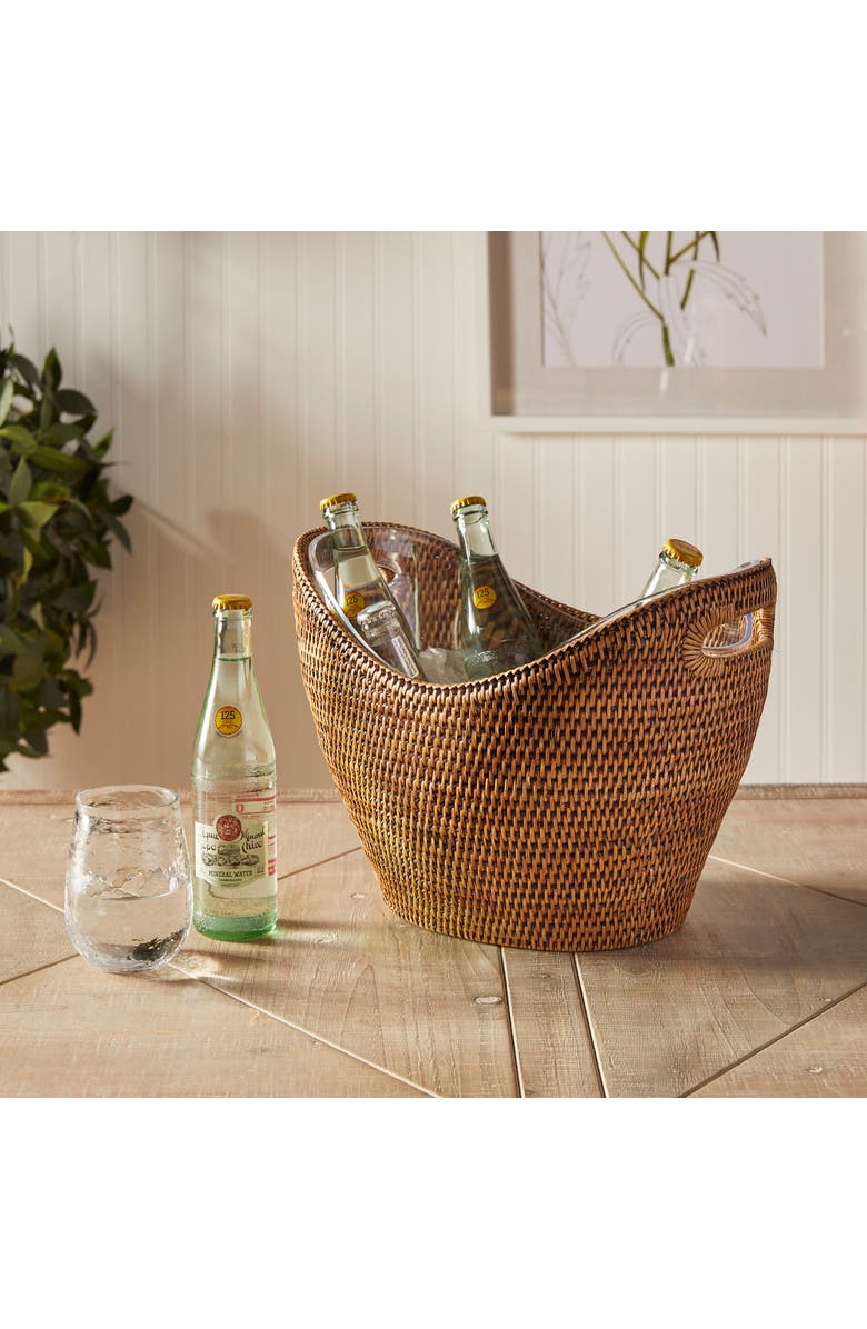 Napa Home & Garden Burma Rattan Beverage Tub Large, Alternate, color, Brown