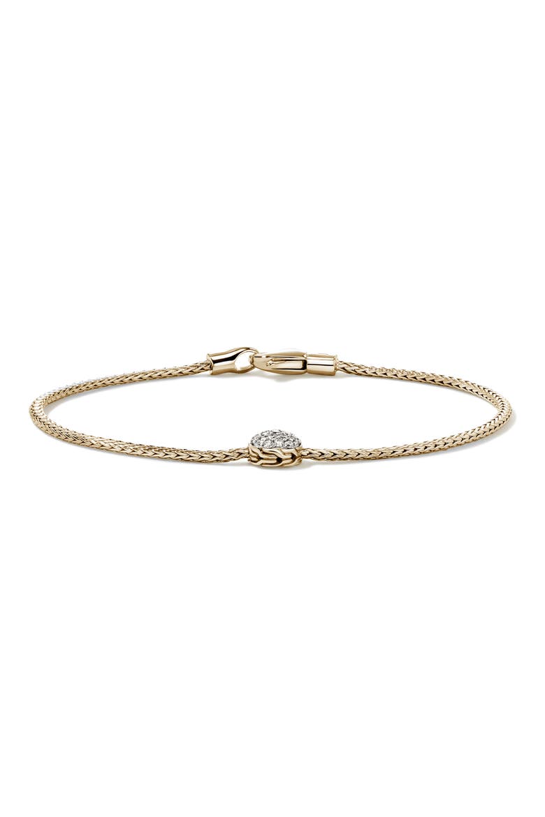 JH Essential Pavé Bracelet, Diamonds, Main, color, GOLD