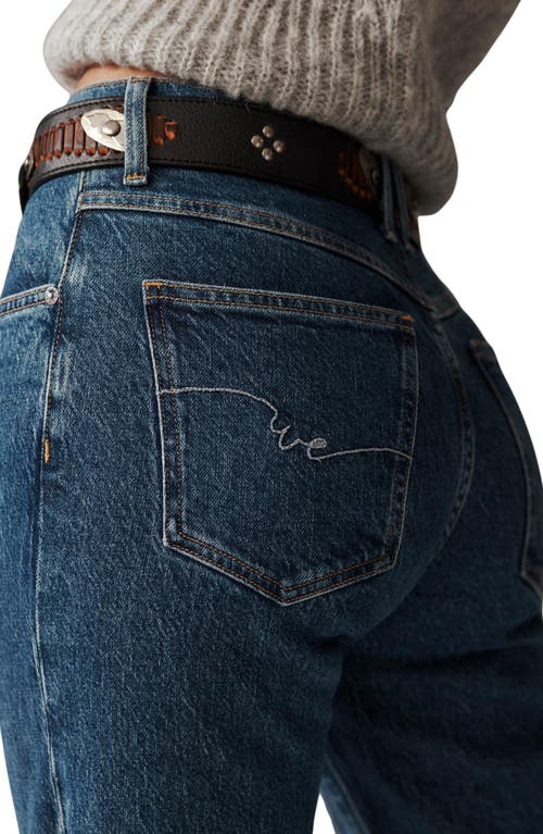 Free People We The Free Risk Taker Raw Hem Straight Leg Jeans In Be Bold