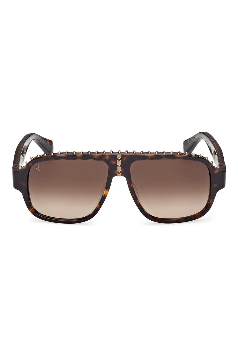 Roller 57mm Navigator Sunglasses, Main, color, HAVANA / BRONZE / ZEISS BROWN