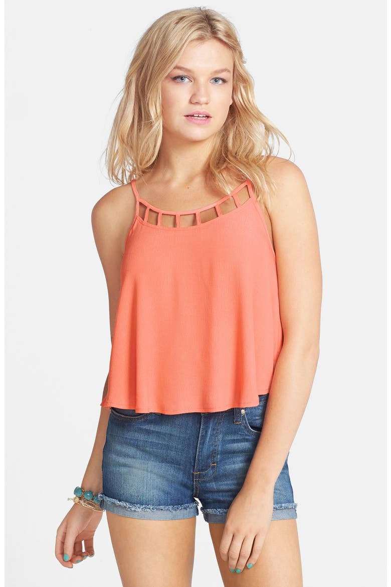 Ladder Strap Tank, Main, color, CORAL