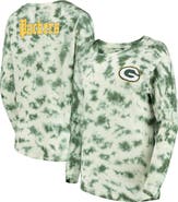 New Era Women's New Era Green Green Bay Packers Tie-Dye Long Sleeve T-Shirt