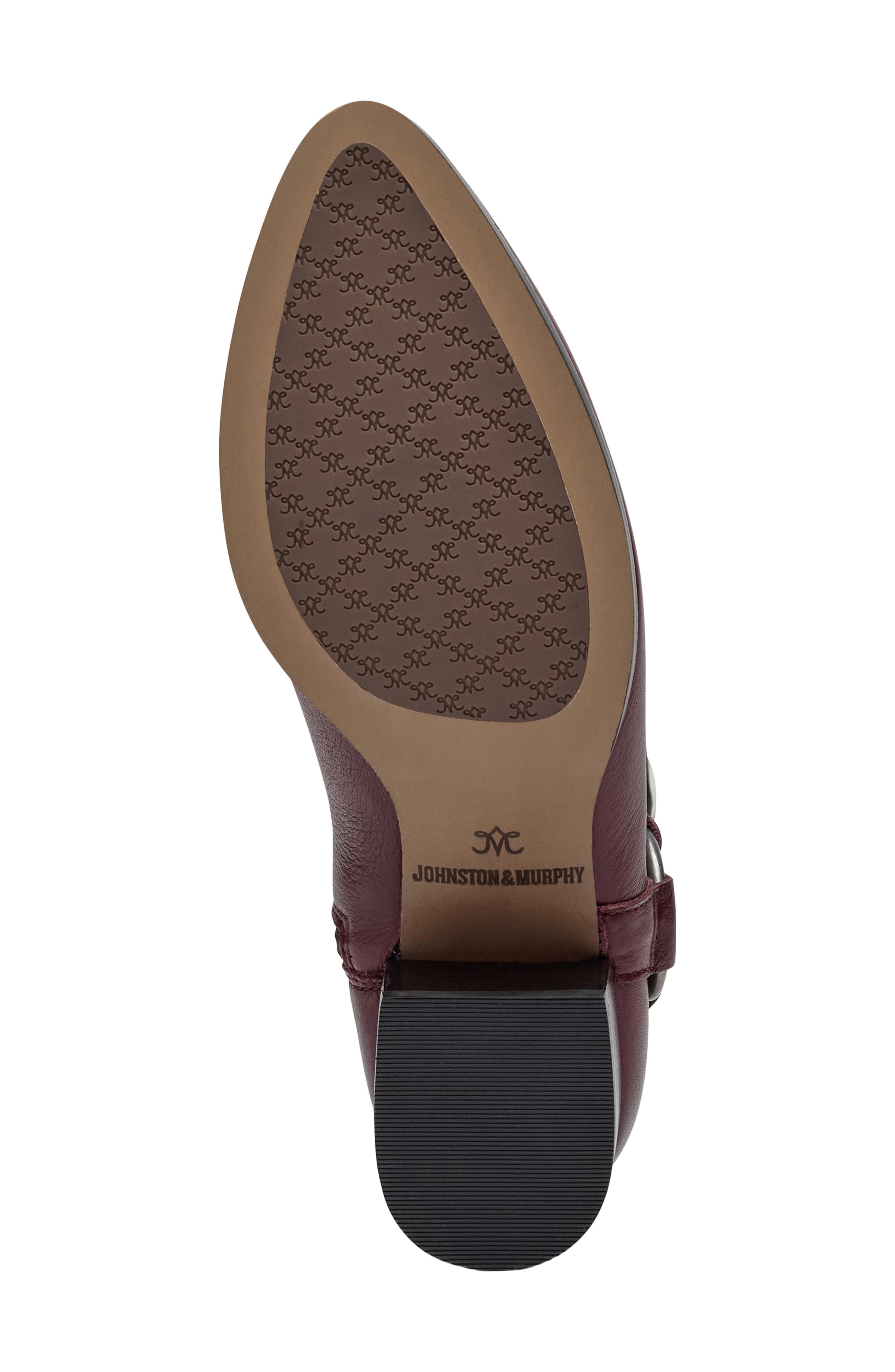 Johnston & Murphy Trista Harness Bootie, Alternate, color, Bordeaux Calfskin