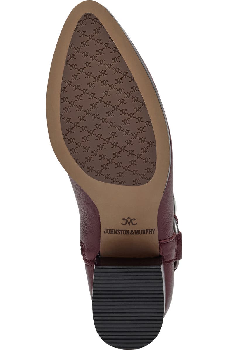 Johnston & Murphy Trista Harness Bootie, Alternate, color, Bordeaux Calfskin