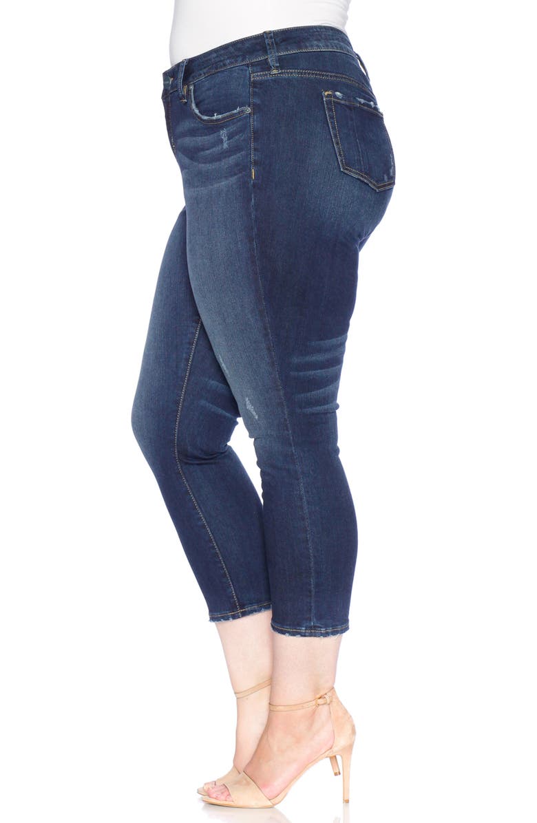 SLINK Jeans Crop Straight Leg Jeans, Alternate, color, Sheela