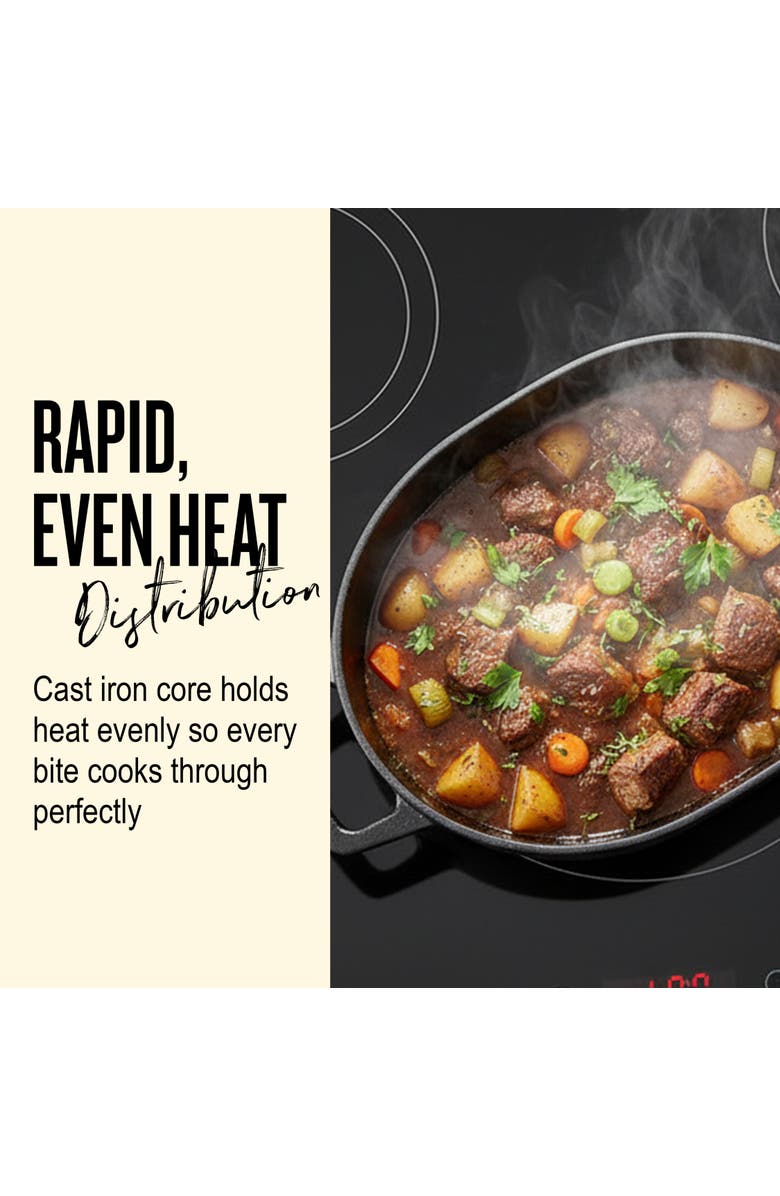 Alva Nori Cast Iron Dutch Oven, Alternate, color, Black