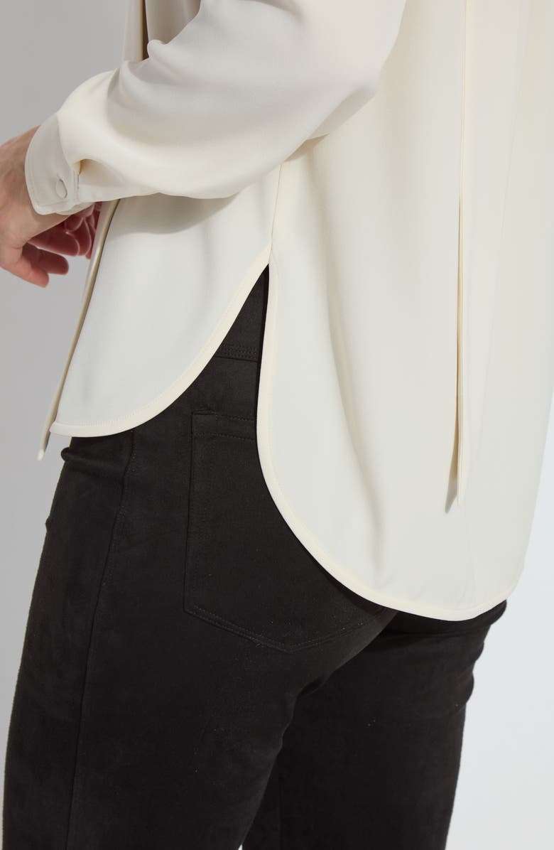 Lysse Odette Scarf Neck Top, Alternate, color, Icing