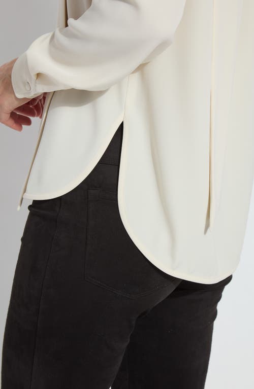 Lyssé Lysse Odette Scarf Neck Top In Neutral