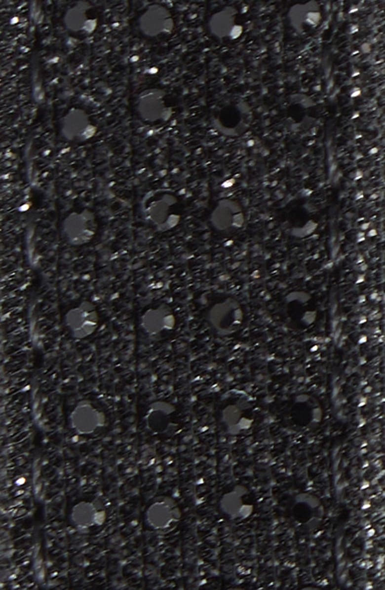 Kurt Geiger London Crystal Embellished Belt, Alternate, color, Black/Shiny Powder Black