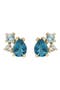 14K Gold Color Stud Earrings