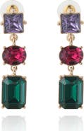 BCBG Generation Multi-Gem Drop Earrings