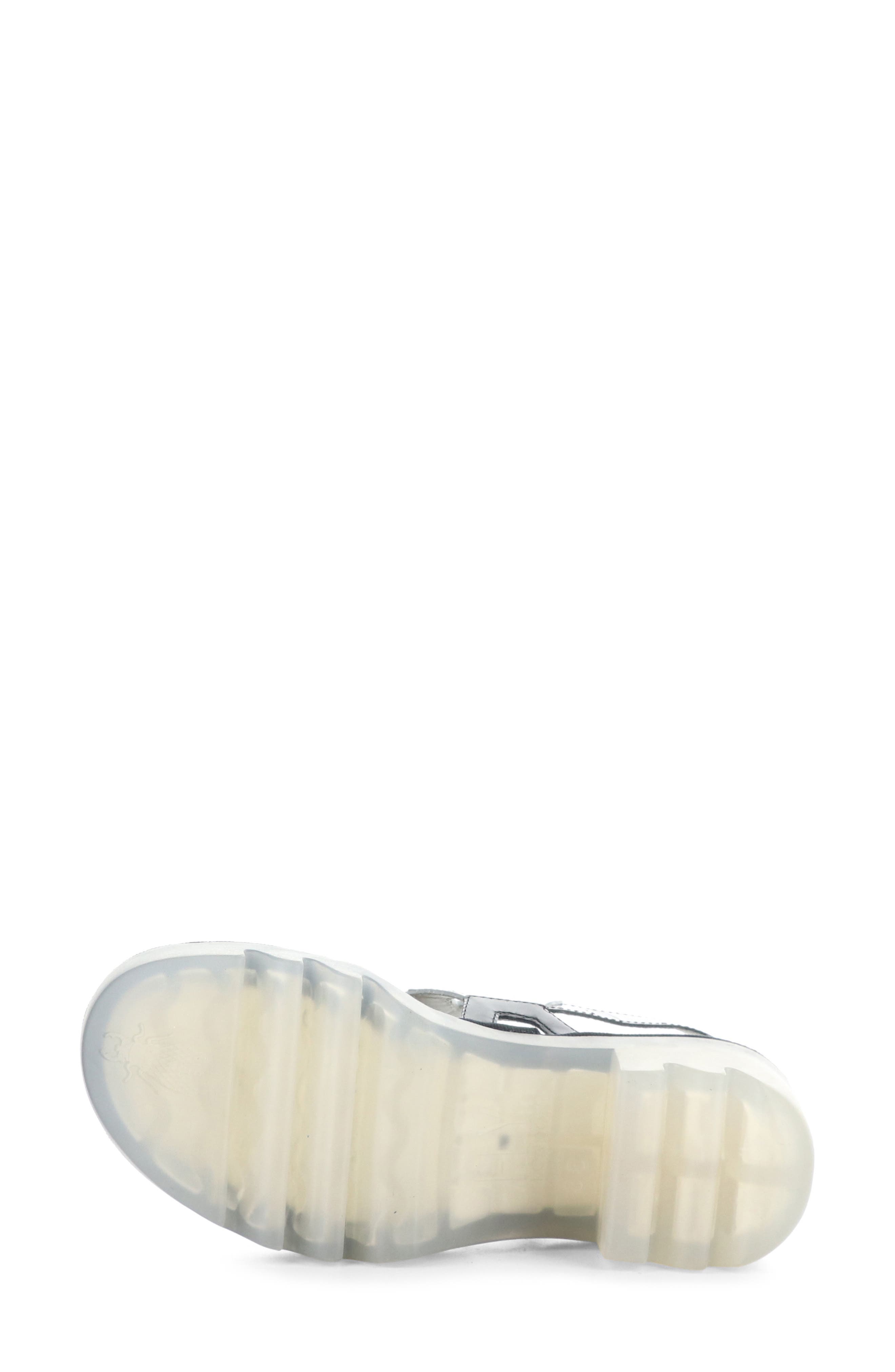 Fly London Tewa Strappy Platform Sandal, Alternate, color, Black/ White