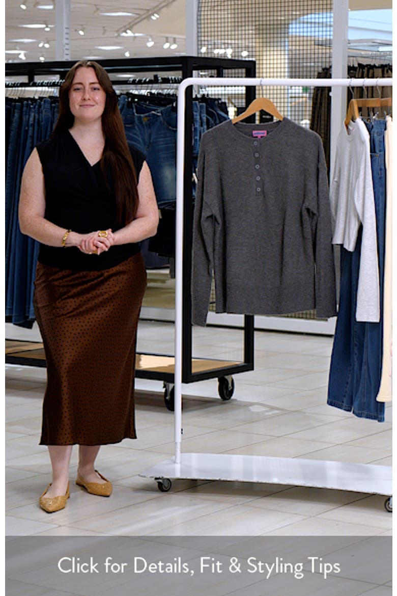 Montana Half Button Oversize Sweater video