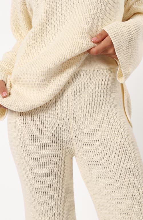 Petal And Pup Petal & Pup Mckinley Cotton Sweater Knit Pants In Neutral