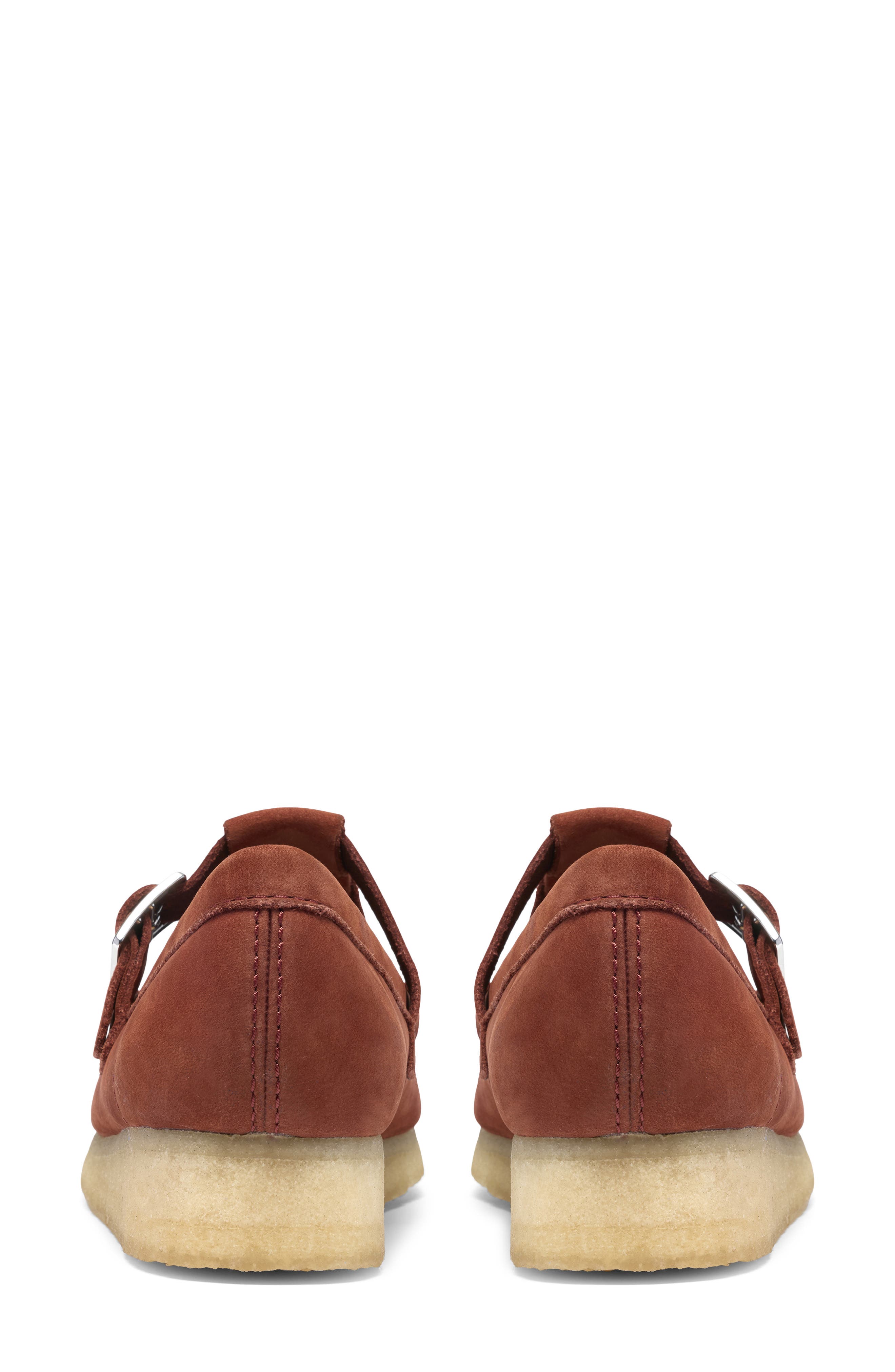 Wallabee T-Bar Flat, Alternate, color, BROWN/ CHESTNUT