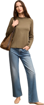 M.M.LaFleur Raquel Organic Pima Cotton Long-Sleeve Tee