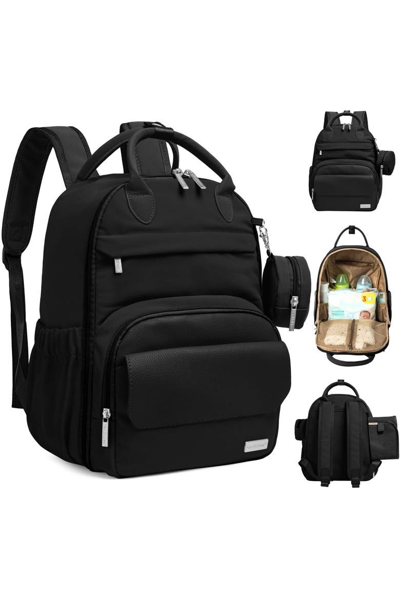 Play Diaper Bag, Main, color, Trendy Black