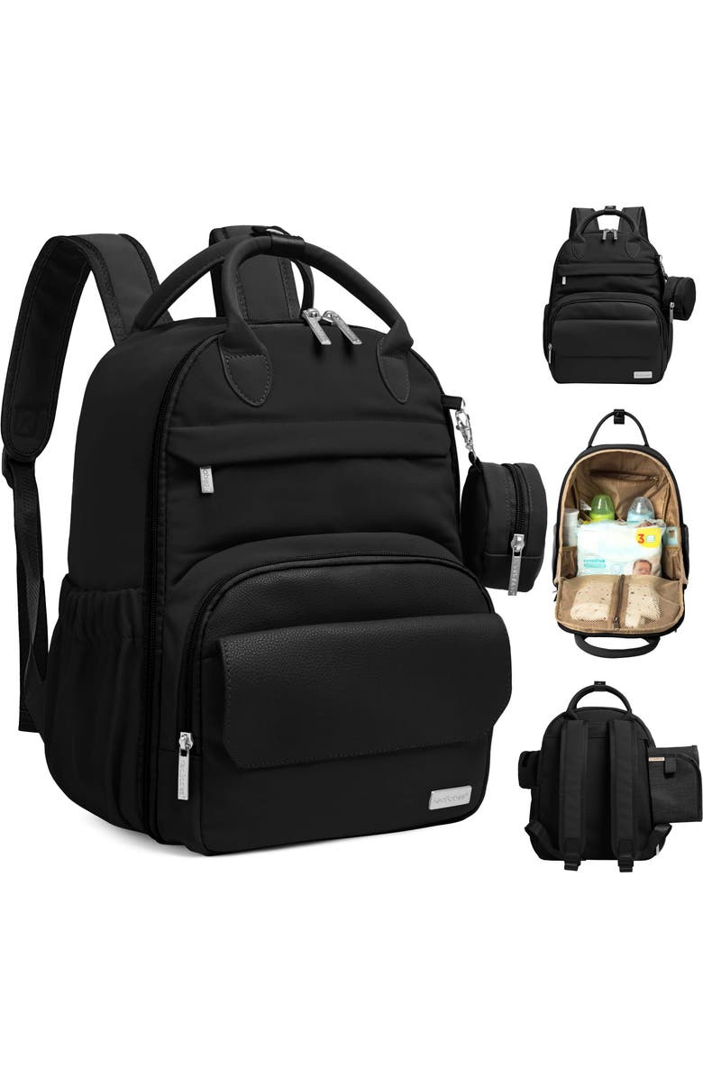 KeaBabies Play Diaper Bag, Main, color, Trendy Black