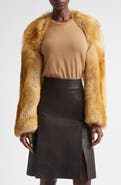 FERRAGAMO Genuine Shearling Bolero