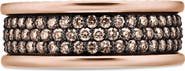 David Yurman Band Ring in 18K Yellow Gold with Black Titanium