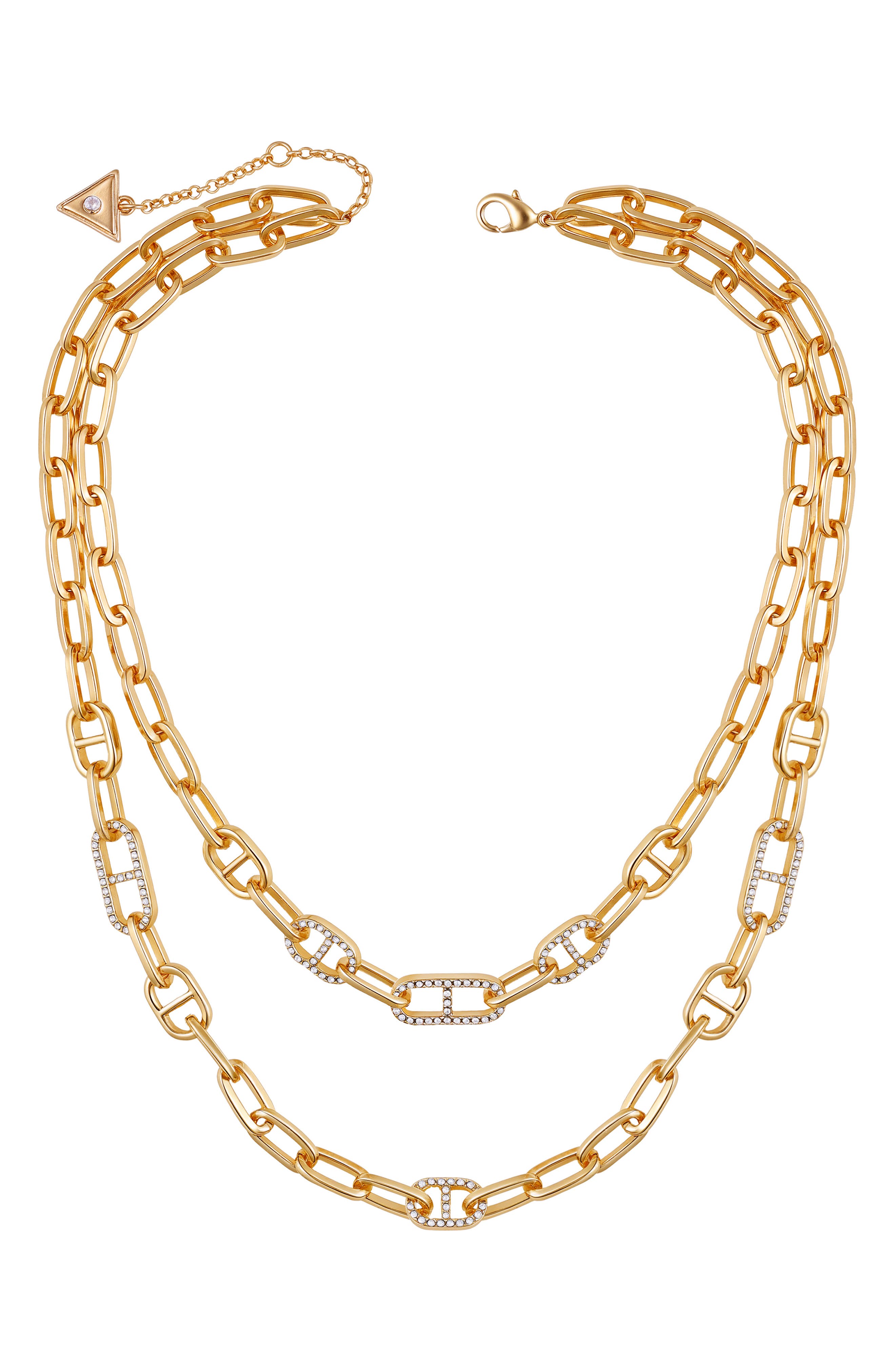 GUESS Layered Mariner Chain Necklace