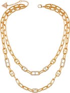 GUESS Layered Mariner Chain Necklace