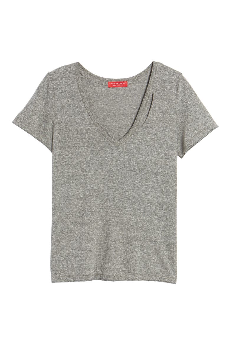 Ringo Distressed Tee, Alternate, color, HEATHER GREY