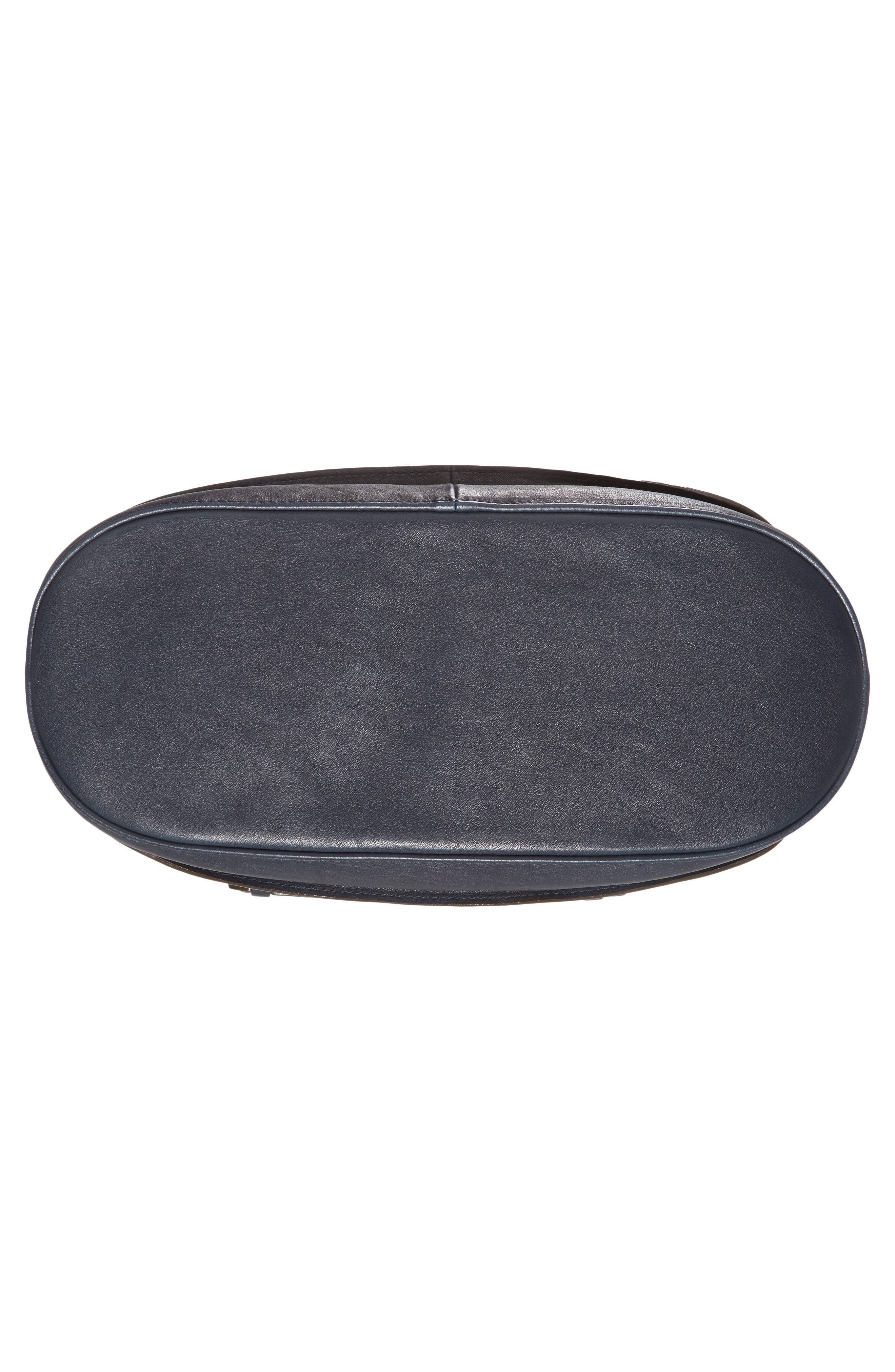 Longchamp '3D' Leather Hobo, Alternate, color, Midnight