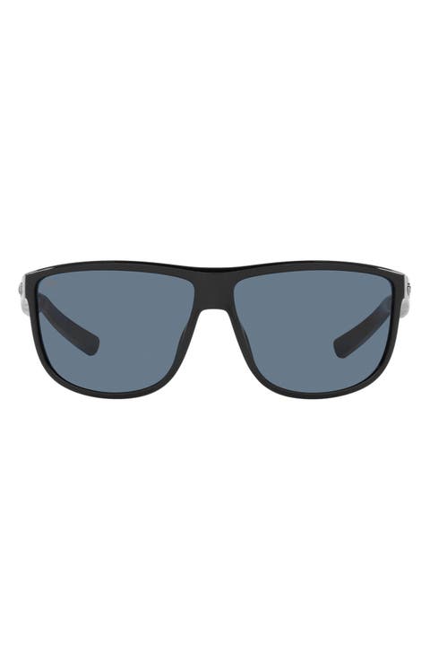 61mm Polarized Square Sunglasses