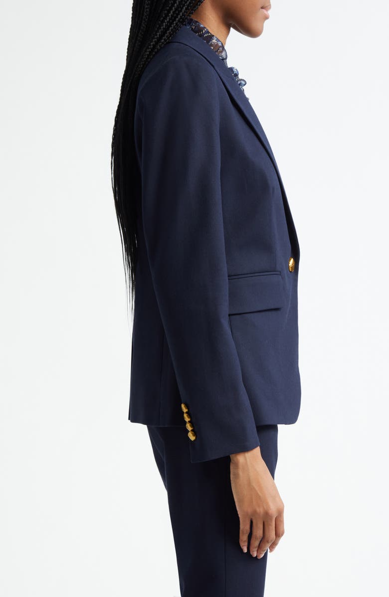 Veronica Beard Cutaway Dickey Jacket, Alternate, color, Navy
