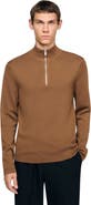 SANDRO Wool sweater with zip collar