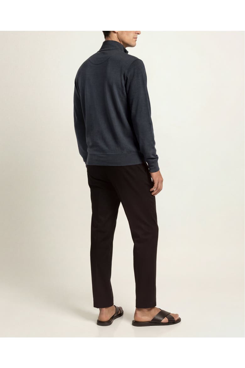 Isar Merino Classic Fit Funnel Neck Sweater, Alternate, color, PIETRA GREY