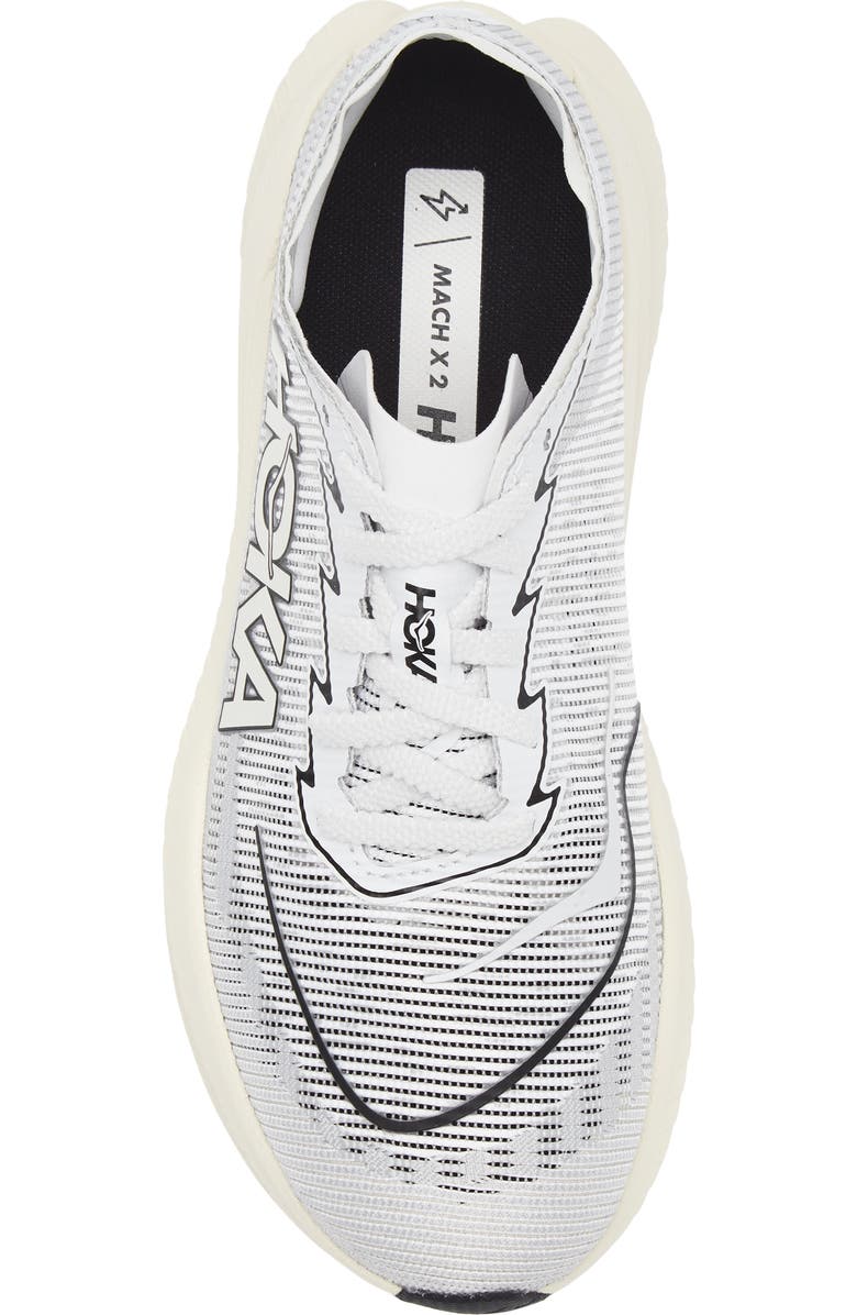 HOKA Mach X 2 Running Shoe, Alternate, color, White / Cosmic Grey