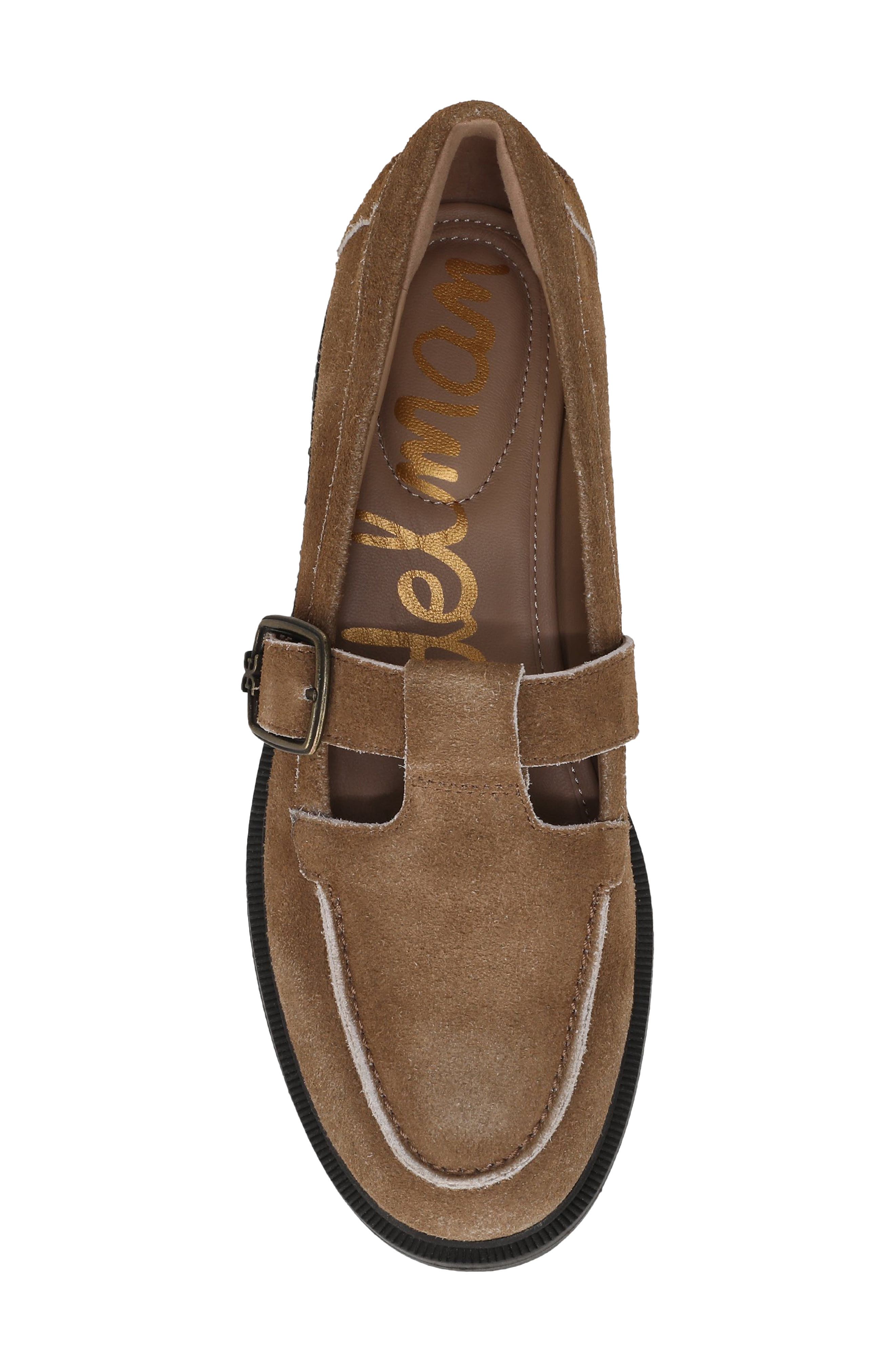 Elaina T-Strap Flat, Alternate, color, LIGHT TERRA TOFFEE