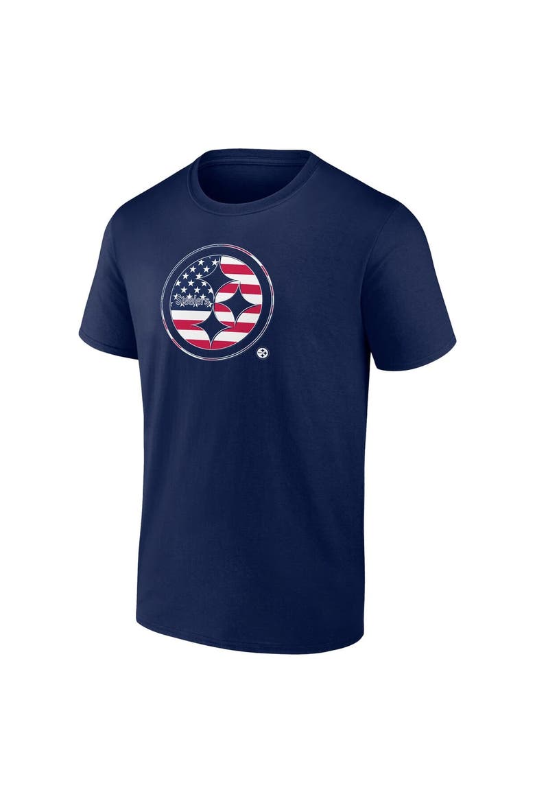 Men's Fanatics  Navy Pittsburgh Steelers Big & Tall Americana T-Shirt, Alternate, color, Navy