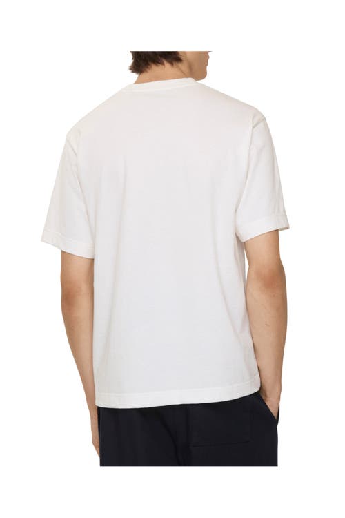 Burberry Gothic Logo Cotton T-shirt In White