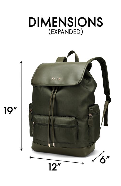 Elle Wayfarer 23l Monogram Travel Backpack In Green