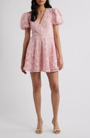 Elliatt Zara Lace Fit & Flare Minidress