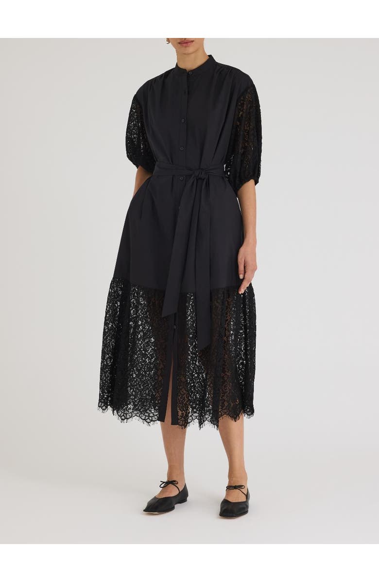 Rebecca Taylor Idun Dress, Alternate, color, Black