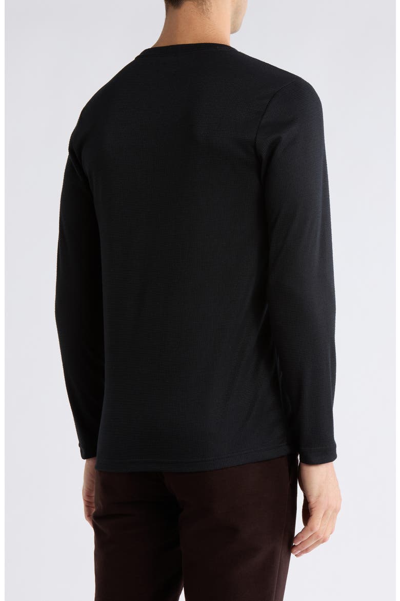 Brushed Thermal T-Shirt, Alternate, color, JET BLACK