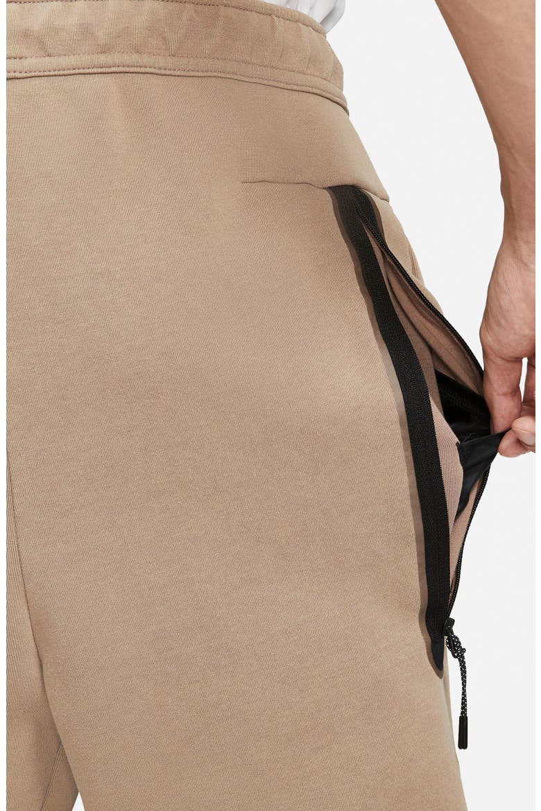 Sportswear Tech Fleece Shorts, Alternate, color, TAUPE HAZE/ BLACK