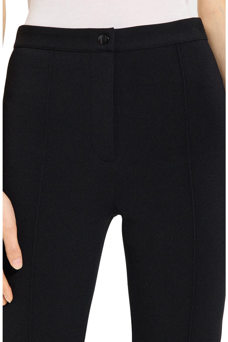 Compact Crepe Flare Pants, Alternate, color, BLACK