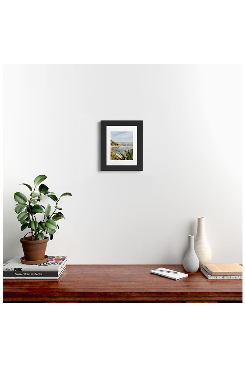 Laguna Beach Framed Wall Art, Alternate, color, BLACK FRAME 11X14