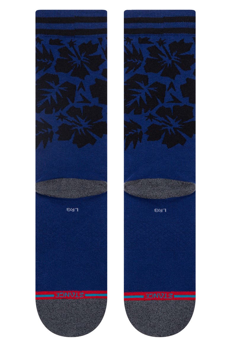 Tropical Warbird Crew Socks, Alternate, color, BLUE