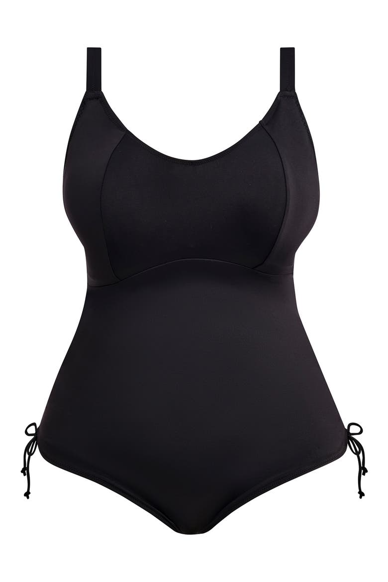 Plain Sailing Adjustable One-Piece Swimsuit, Alternate, color, BLACK